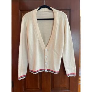 Vintage circa 1970’s polo style 4 button cardigan